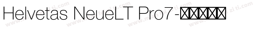 Helvetas NeueLT Pro7字体转换